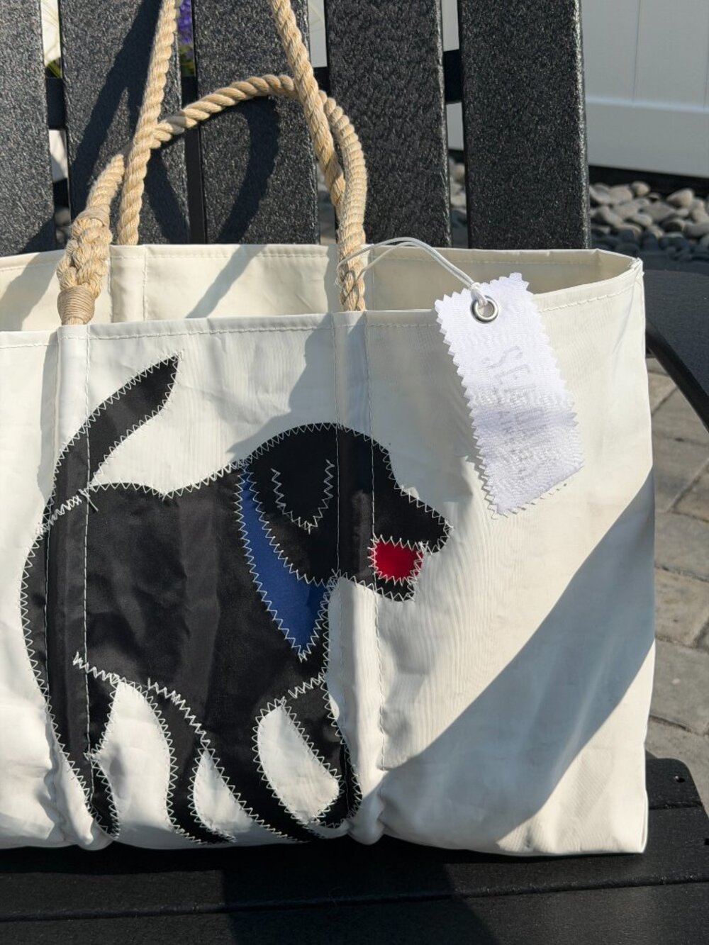 NWT Maine Seabags BLACK LAB Large Handbag Tote- Limited Qty Bestseller!